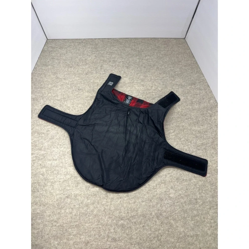 32 Degrees Heat Dog Vest Pet Medium Red Black Excellent Buffalo Plaid Puffer‎